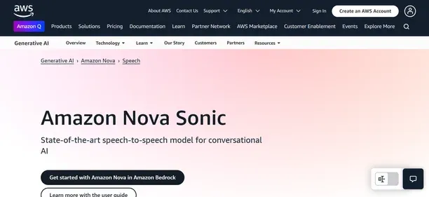 Amazon Nova Sonic preview