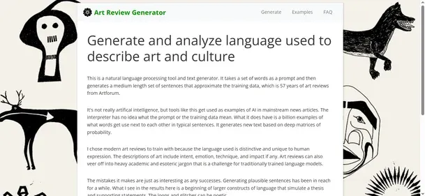 ARTREVIEWGENERATOR preview
