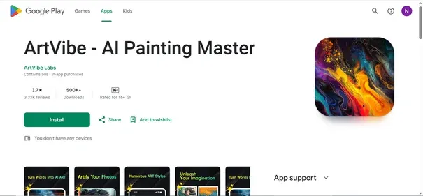 ARTVIBE - AI PAINTING MASTER preview