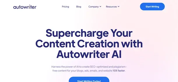 AutoWrite App preview