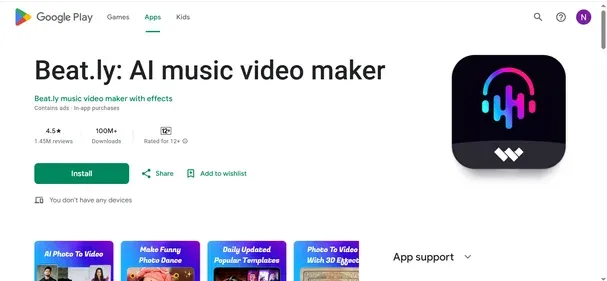 BEAT.LY: AI MUSIC VIDEO MAKER preview