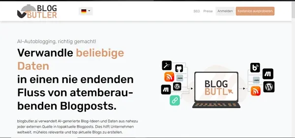 Blogbutler AI preview