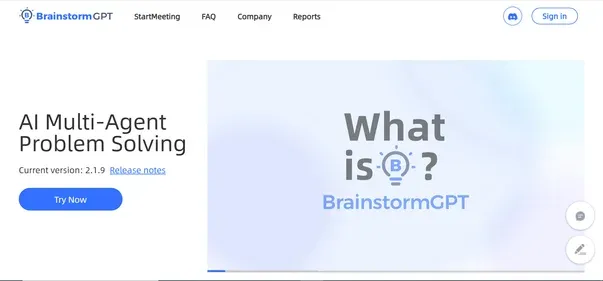 BRAINSTORM GPT AI preview