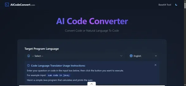 CODECONVERT AI preview