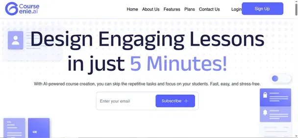 CourseGenie AI preview