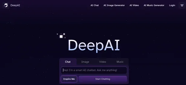 DeepAI Text Generator preview