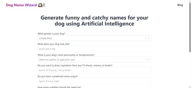 DOGNAMEWIZARD preview