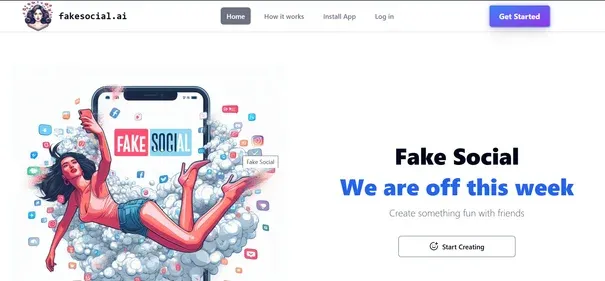 Fake Social AI preview