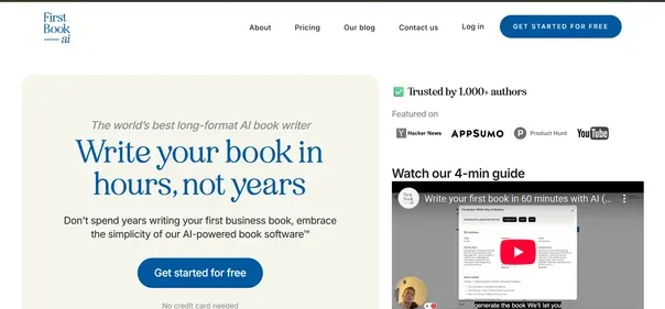 First Book AI preview