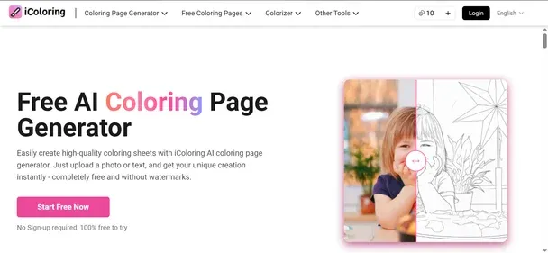 ICOLORING AI preview