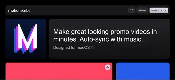 Motionscribe preview