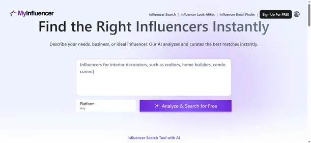 MyInfluencer Net preview
