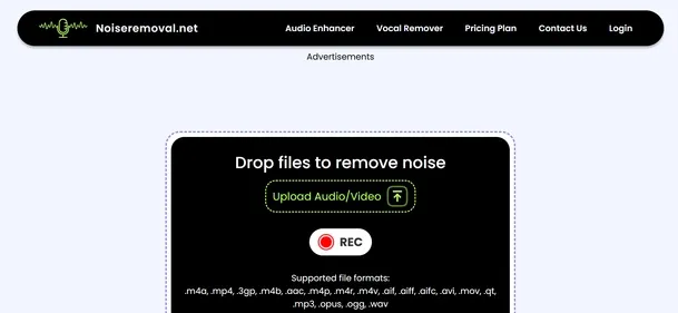 NoiseRemoval.net preview