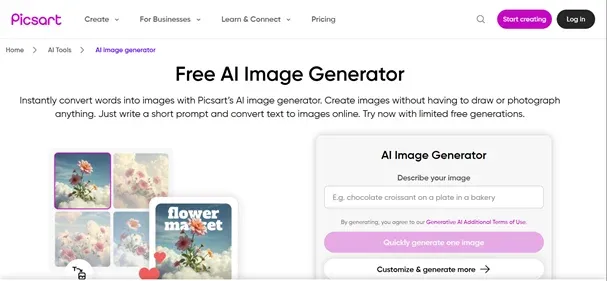 Picsart AI preview