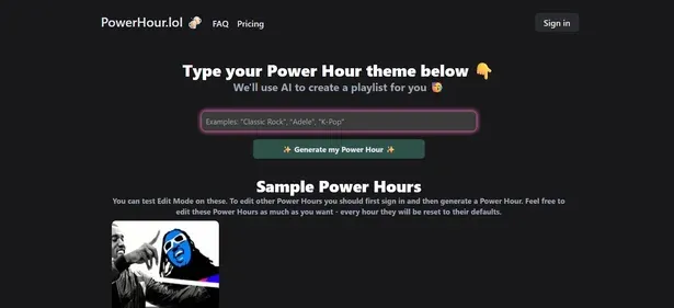 POWERHOUR.LOL preview