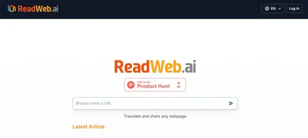 ReadWeb AI preview
