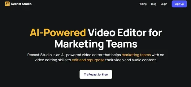 RECAST STUDIO preview