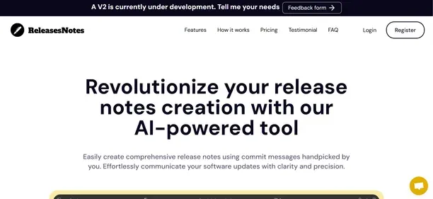 ReleasesNotes preview
