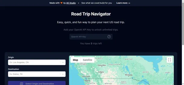 Road Trip Navigator preview