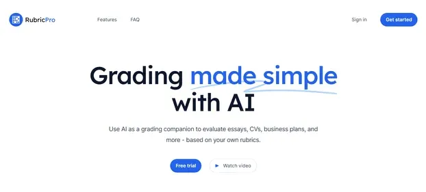 RUBRICPRO AI preview
