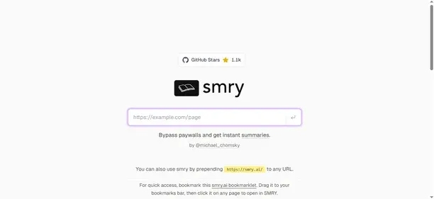 SMRY AI preview