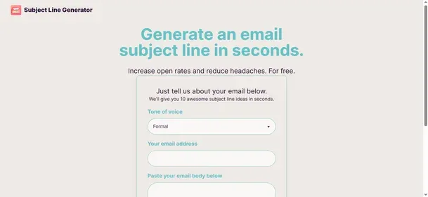 SUBJECTLINEGENERATOR preview