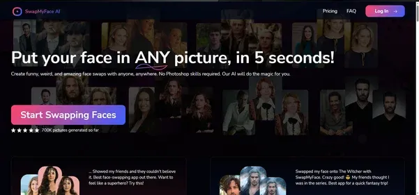 SWAPMYFACE APP preview