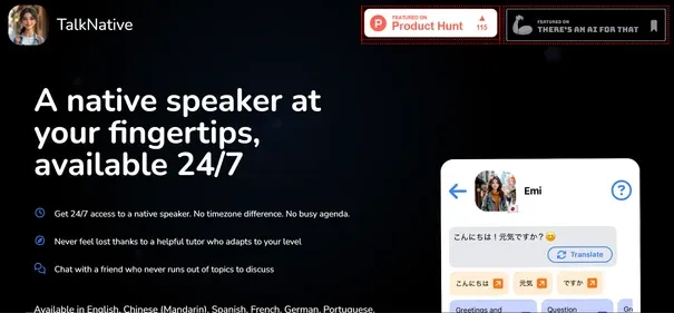 TalkNative App preview