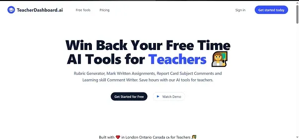 TeacherDashboard AI preview