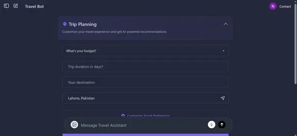 Travel Bot Me preview