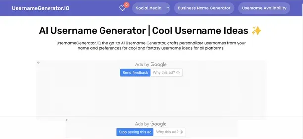 USERNAMEGENERATOR preview