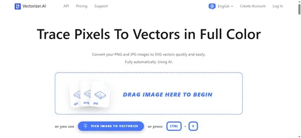 Vectorizer AI preview