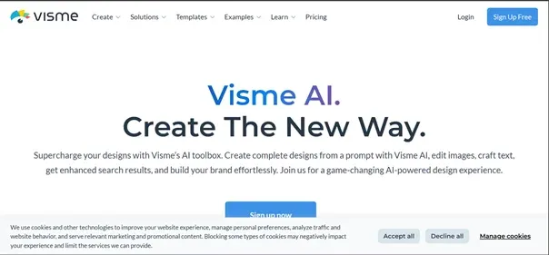 VISME AI preview