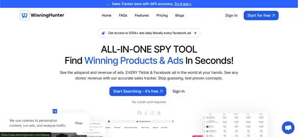 WinningHunter preview