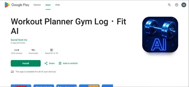 Workout Planner preview